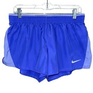 Nike Women’s Dri-Fit Periwinkle Blue Purple Running Shorts Size Large